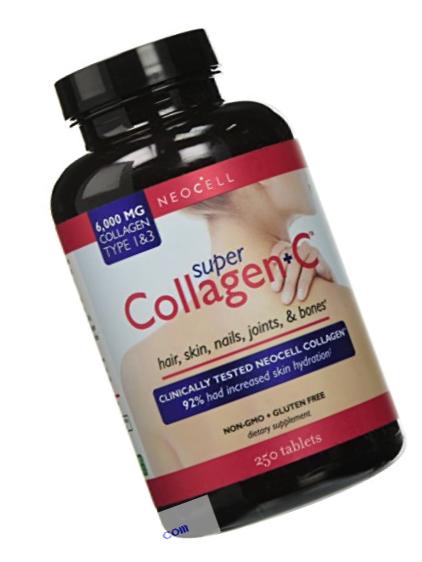 Neocell Super Collagen+C  Type 1 and 3, 6000mg plus Vitamin C, 250 Count