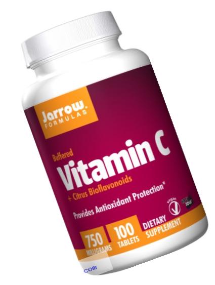 Jarrow Formulas Buffered Vitamin C + Bioflavanoids, 750 mg, 100 Tablets