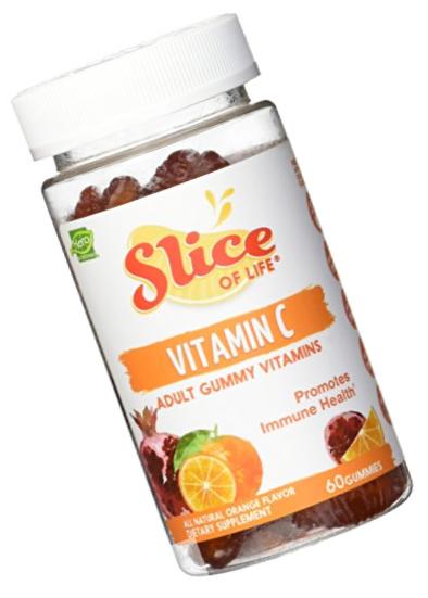 Slice of Life Gummy Vitamin Supplement for Adults, Vitamin C, 60  Gummy Slices
