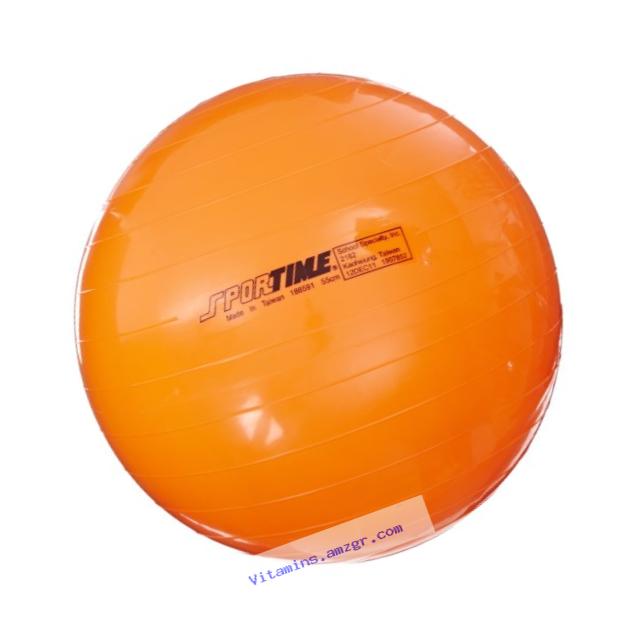 Sportime Therapy and Exercise Ball - 21 1/2 inch - Orange
