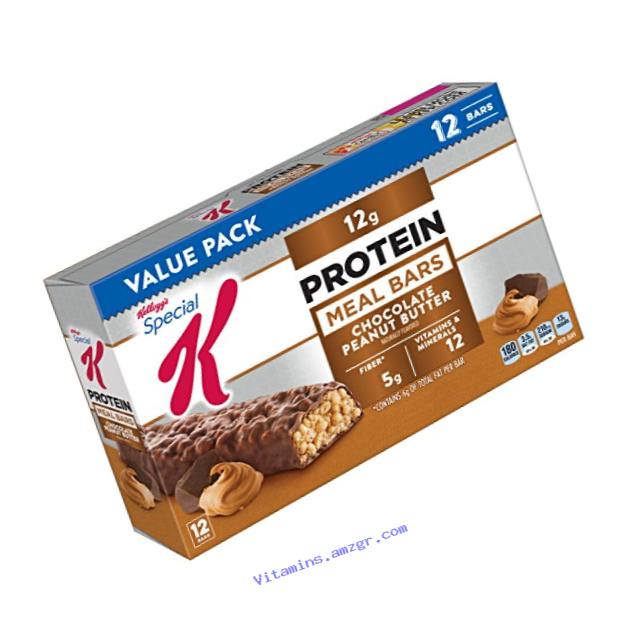 Special K Protein Chocolate Peanut Butter Meal Bar, 12 Count 1.59 ounce bars