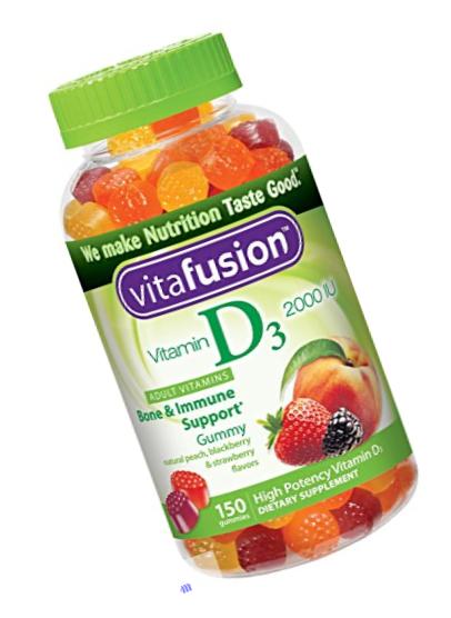 Vitafusion Vitamin D3 Gummy Vitamins, Assorted Flavors, 150 Count