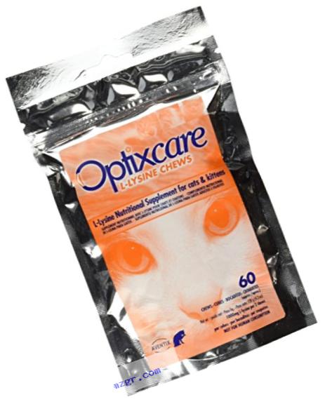 Optixcare 60 Count L-Lysine Chews for Cats & Kittens