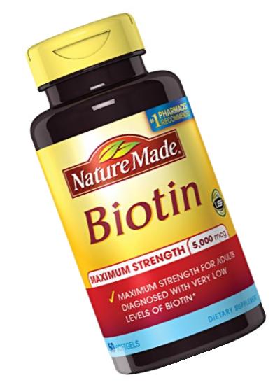 Nature Made Biotin Softgel, 5000 Mcg, 50 Count (Packaging May Vary)