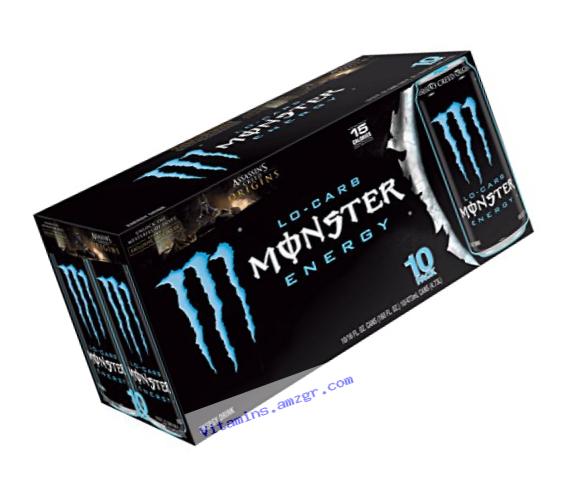 Monster Energy, Lo-Carb, 16 Ounce (Pack of 20)