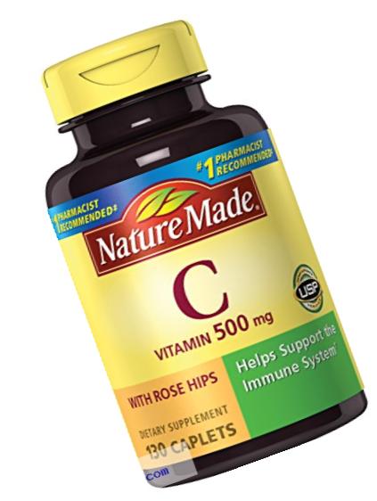 Nature Made Vitamin C 500mg with Rose Hips,  (130 Tablets)