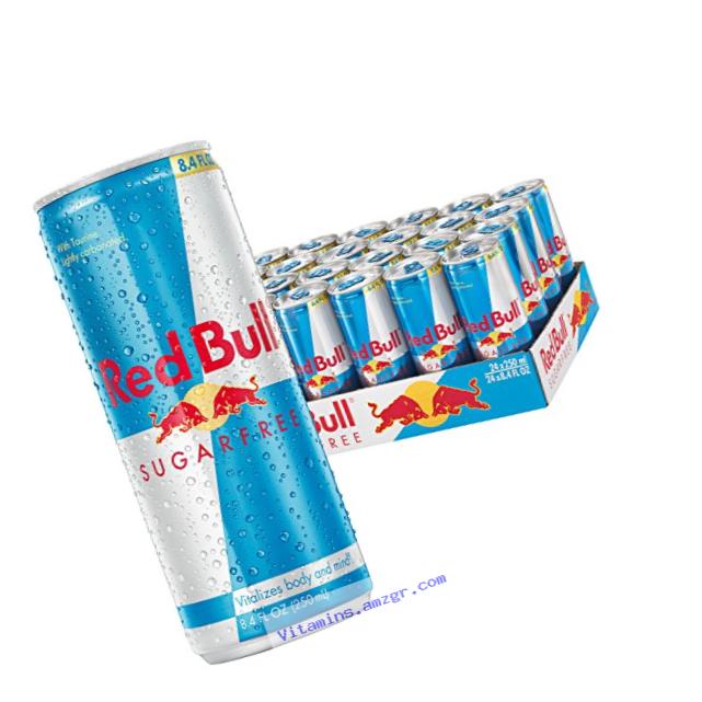 Red Bull Sugarfree, Energy Drink, 8.4 Fl Oz Cans, 24 Pack