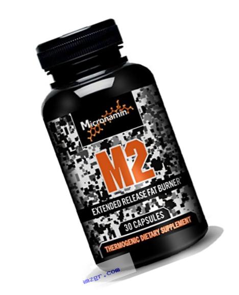 Micronamin M2 Thermogenic Energy Supplement, Best Weight Loss Pills for Men and Women, Top Diet Fat Burner, 30 Count