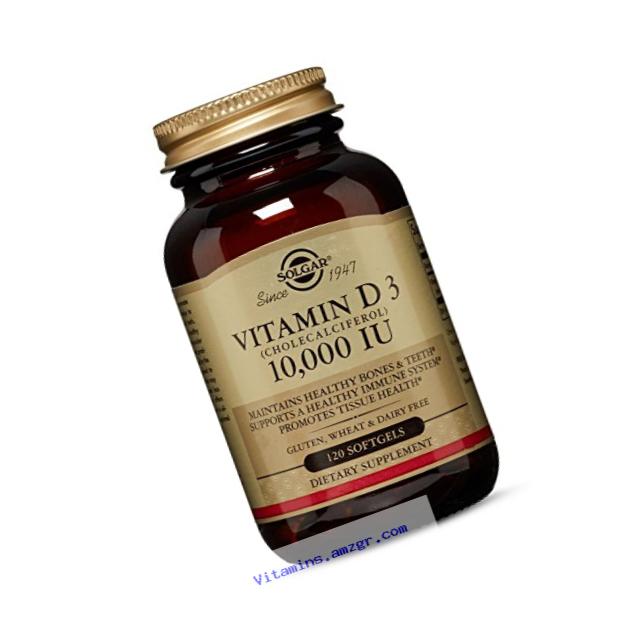 Vitamin D3 (Cholecalciferol) 10,000 IU, 120 Softgels