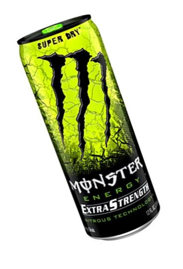 Monster Energy Extra Strength, Super Dry, 12 Ounce (Pack of 12)