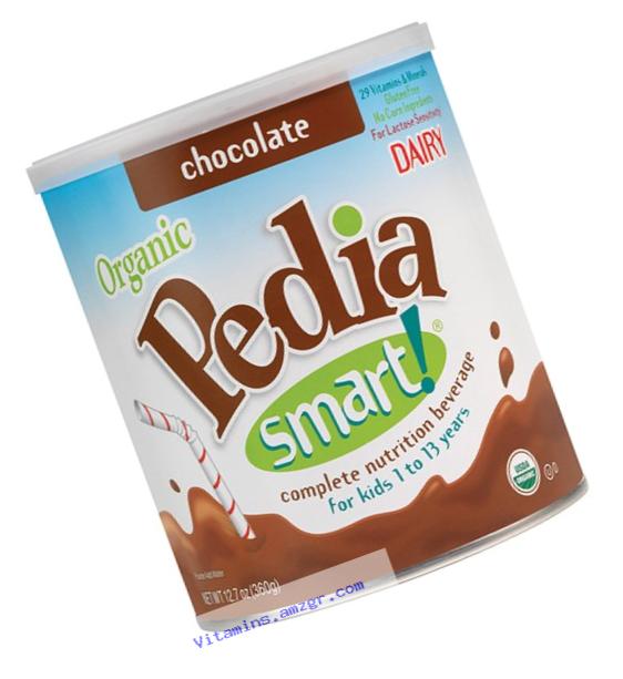 PediaSmart Organic DAIRY Chocolate Complete Nutrition Beverage Powder, 12.7 Ounce