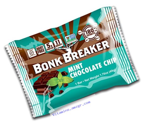 Bonk Breaker Energy Bar, Mint Chocolate Chip, 1.76 Ounce, 12 Count