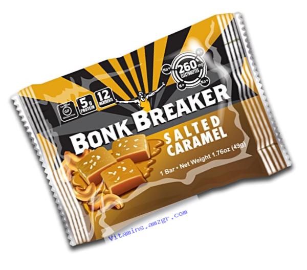 Bonk Breaker Energy Bar, Salted Caramel, 1.76 Ounce, 12 Count